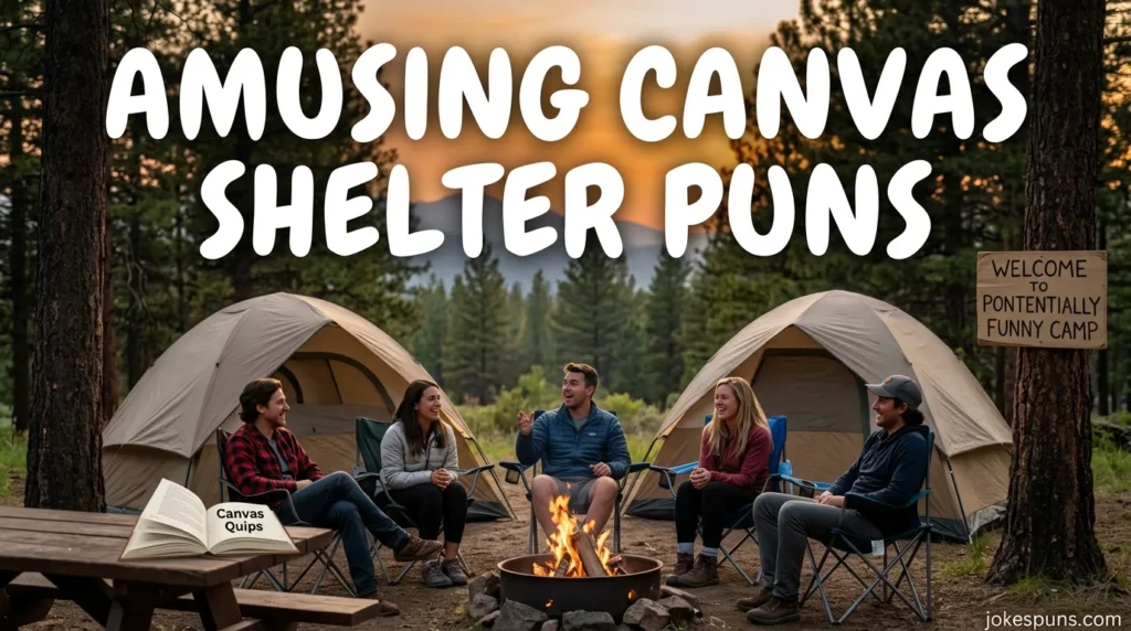 Amusing Canvas Shelter Puns