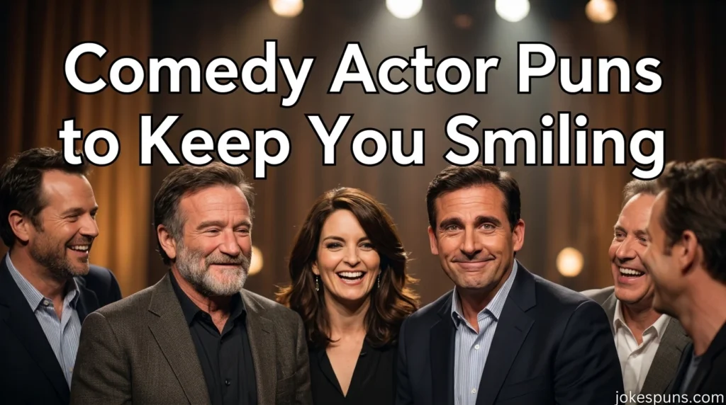 Comedy Actor Puns to Keep You Smiling