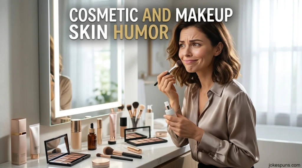 Cosmetic and Makeup Skin Humor