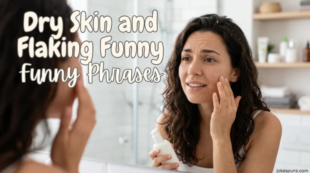 Dry Skin and Flaking Funny Phrases