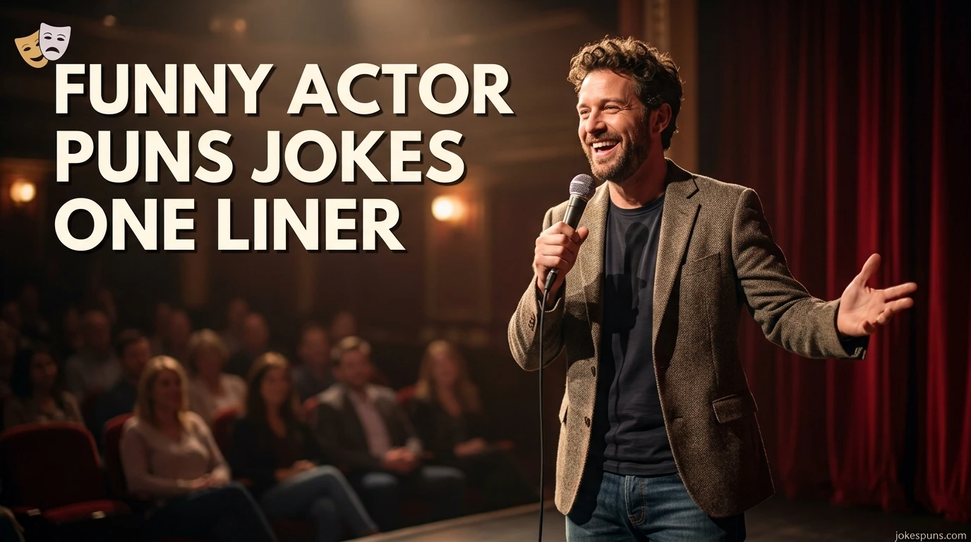 Funny Actor Puns Jokes One Liner