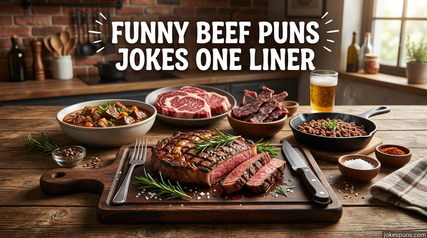 Funny Beef Puns Jokes One Liner