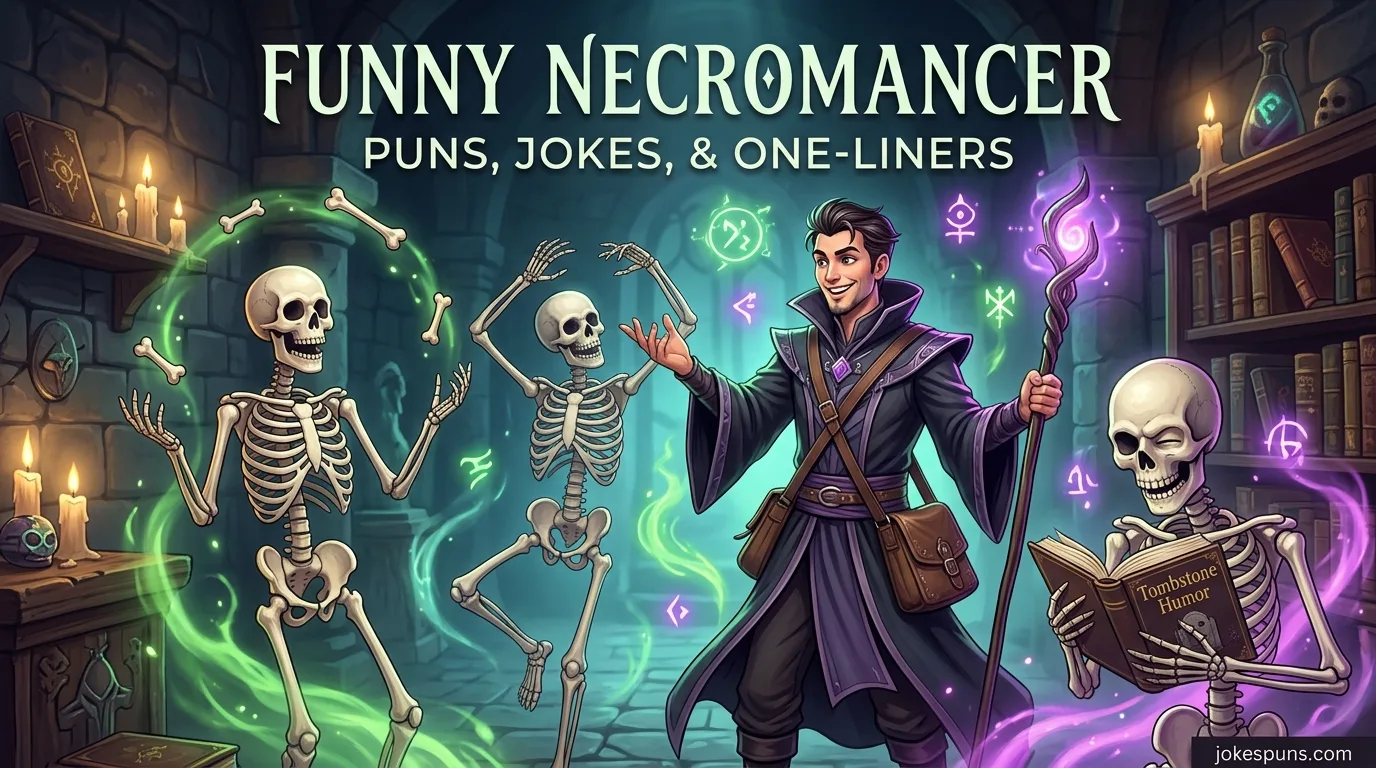 Funny Necromancer Puns Jokes One Liner