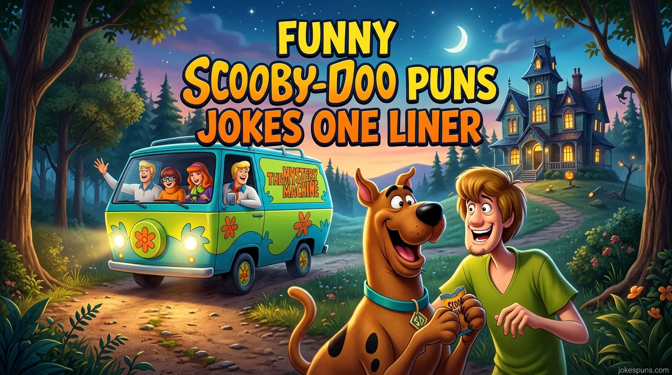 Funny Scooby-Doo Puns Jokes One Liner