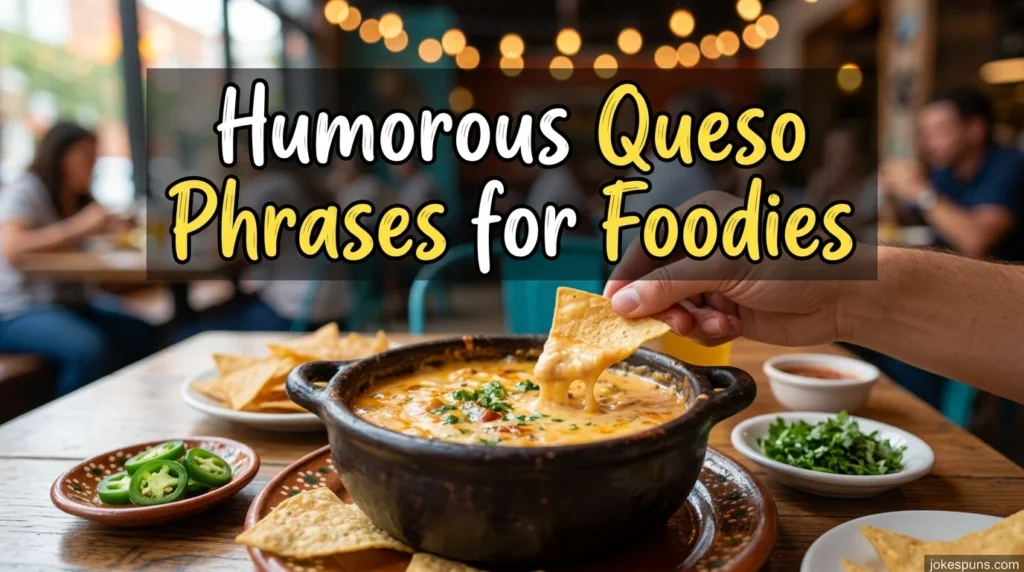 Humorous Queso Phrases for Foodies