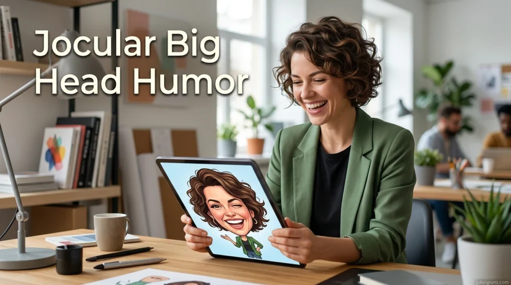 Jocular Big Head Humor
