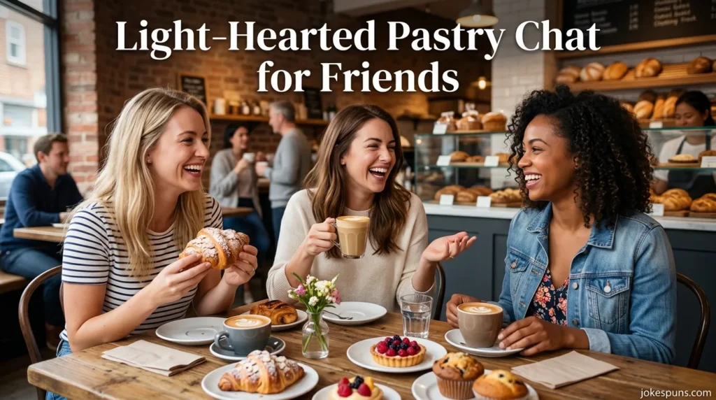 Light-Hearted Pastry Chat for Friends