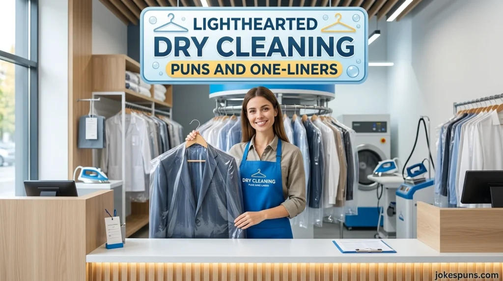 Lighthearted Dry Cleaning Puns and One-Liners