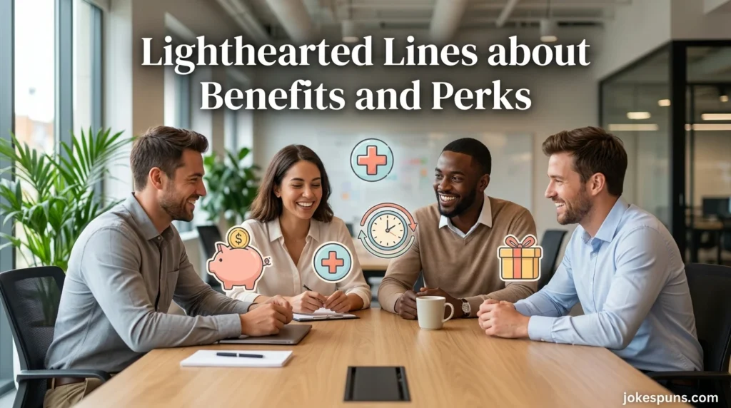 Lighthearted Lines about Benefits and Perks