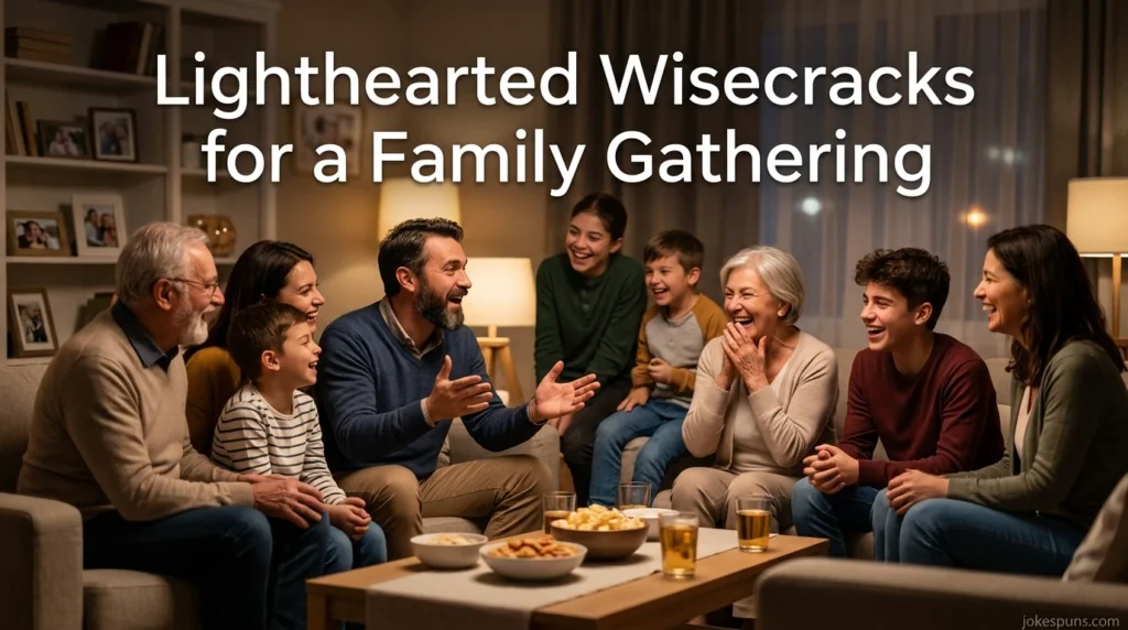 Lighthearted Wisecracks for a Family Gathering