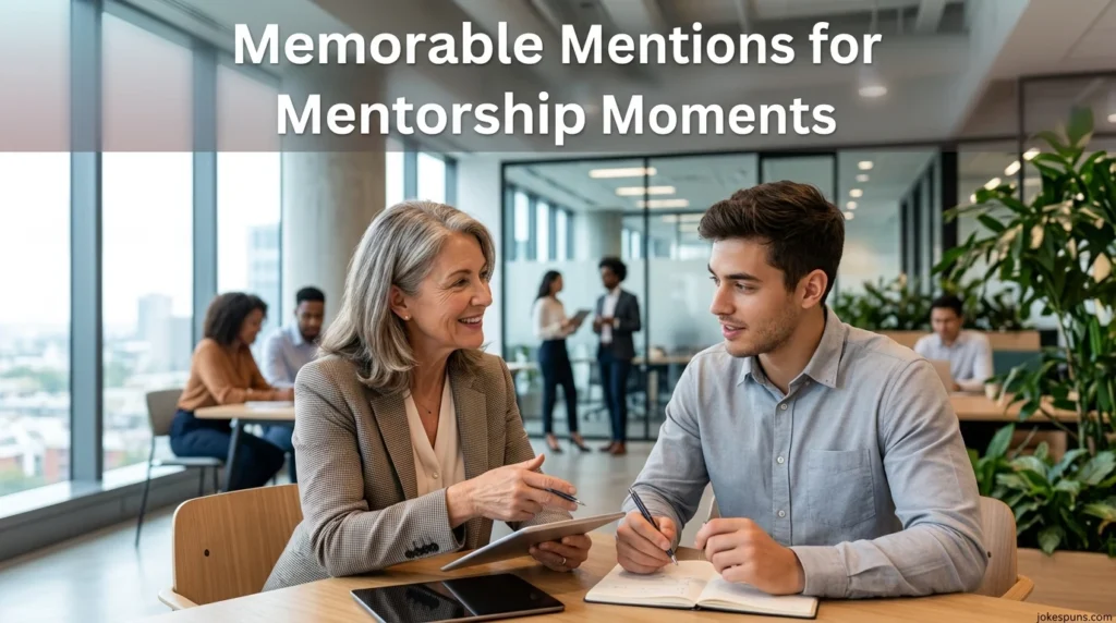 Memorable Mentions for Mentorship Moments