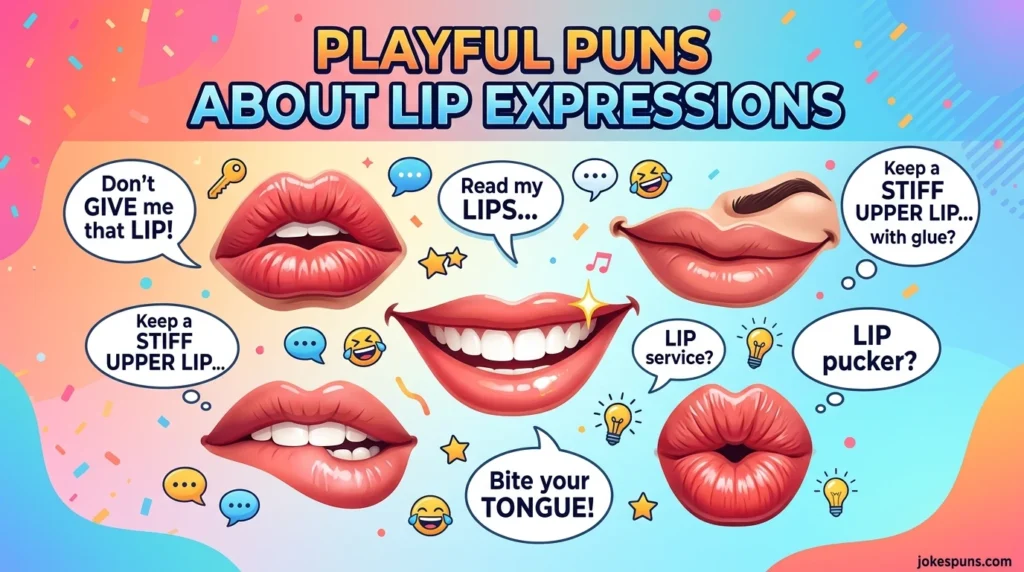 Playful Puns About Lip Expressions