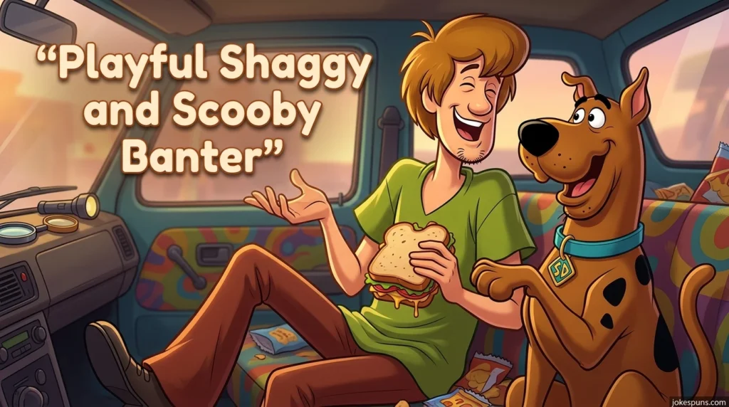 Playful Shaggy and Scooby Banter