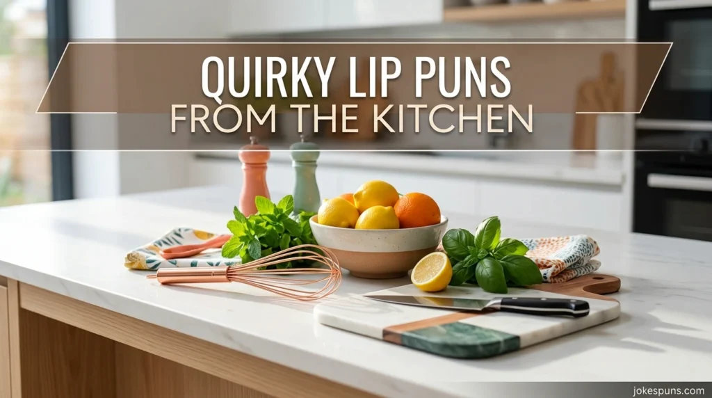 Quirky Lip Puns from the Kitchen