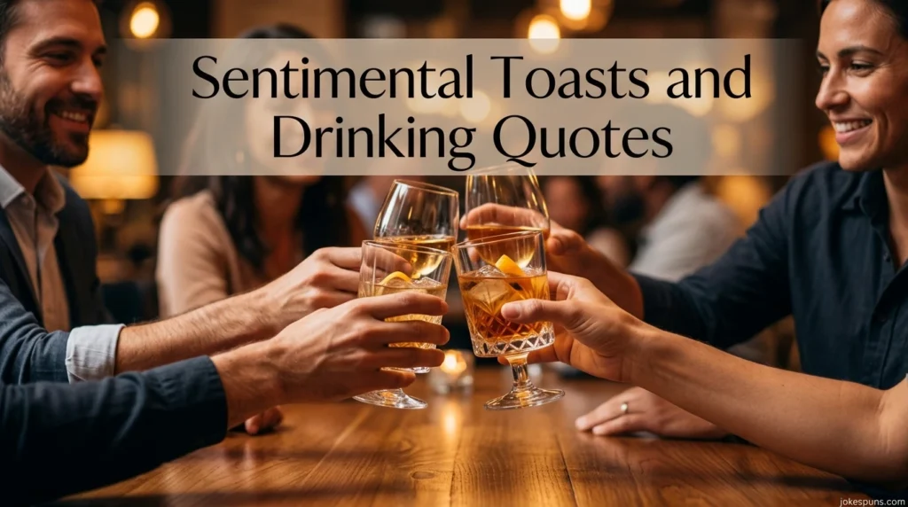 Sentimental Toasts and Drinking Quotes