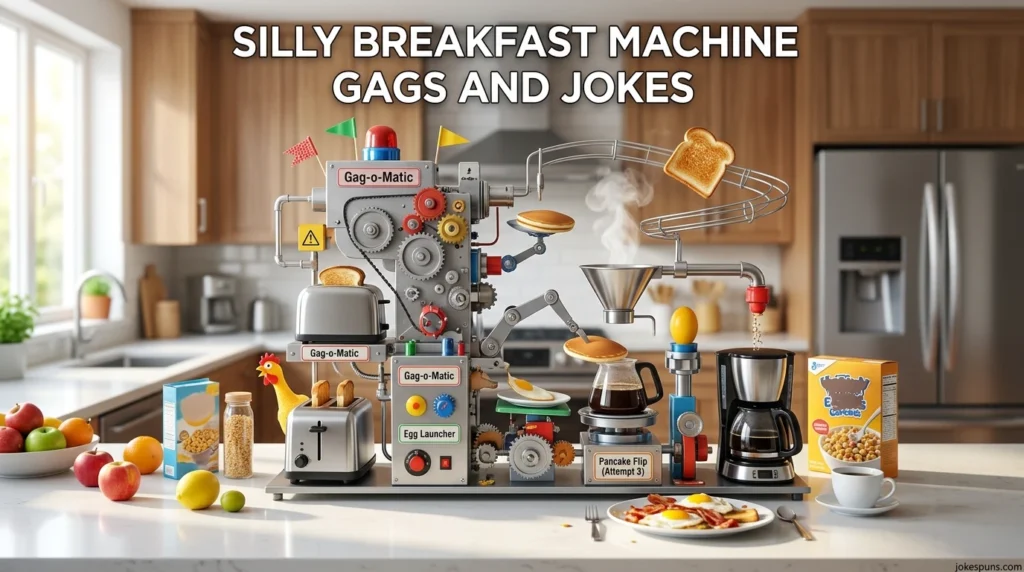 Silly Breakfast Machine Gags and Jokes