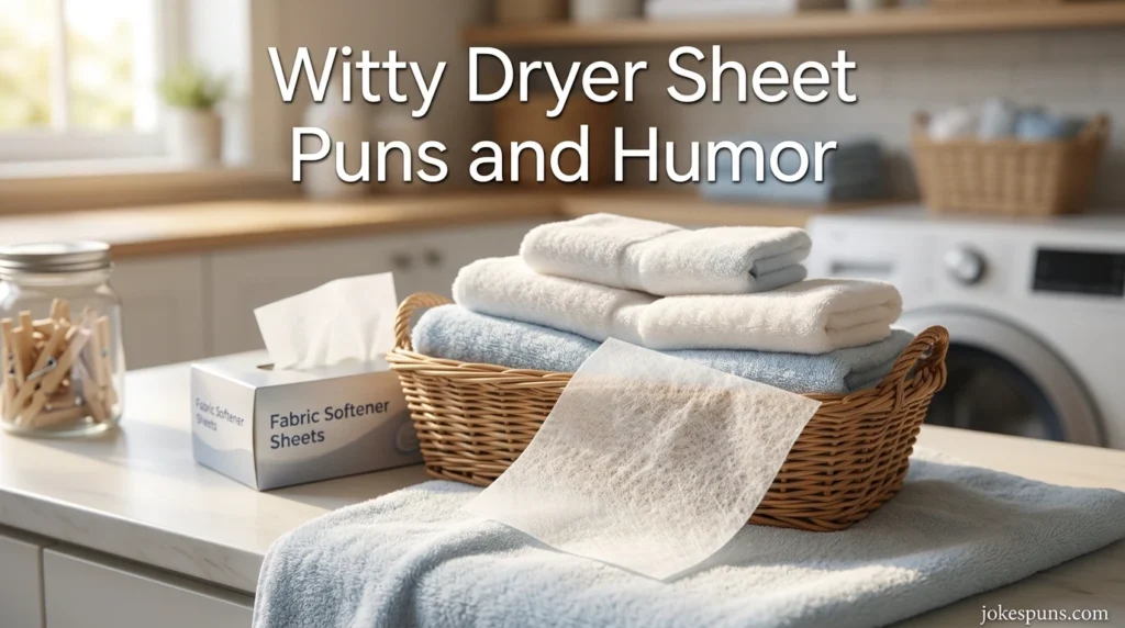 Witty Dryer Sheet Puns and Humor