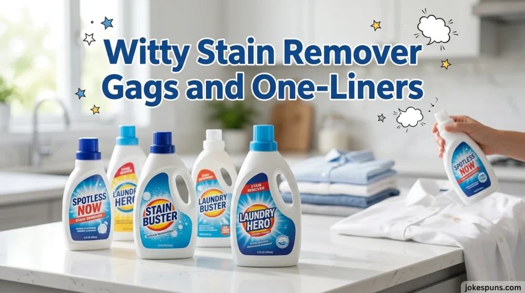 Witty Stain Remover Gags and One-Liners