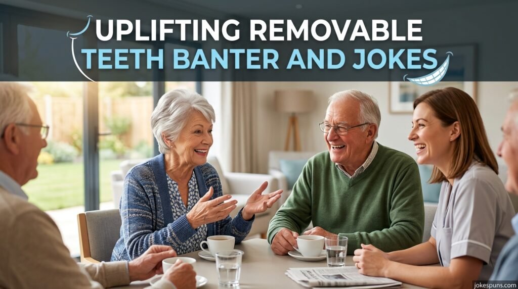 Uplifting Removable Teeth Banter and Jokes