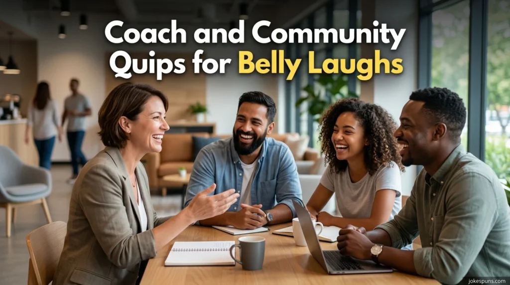 Coach and Community Quips for Belly Laughs