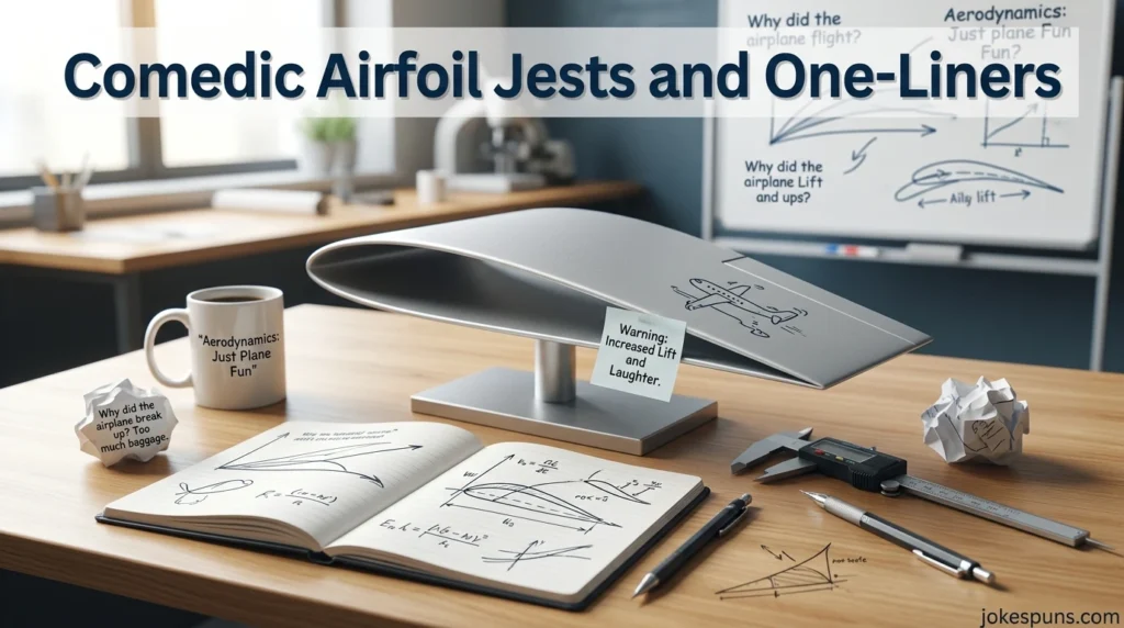 Comedic Airfoil Jests and One-Liners