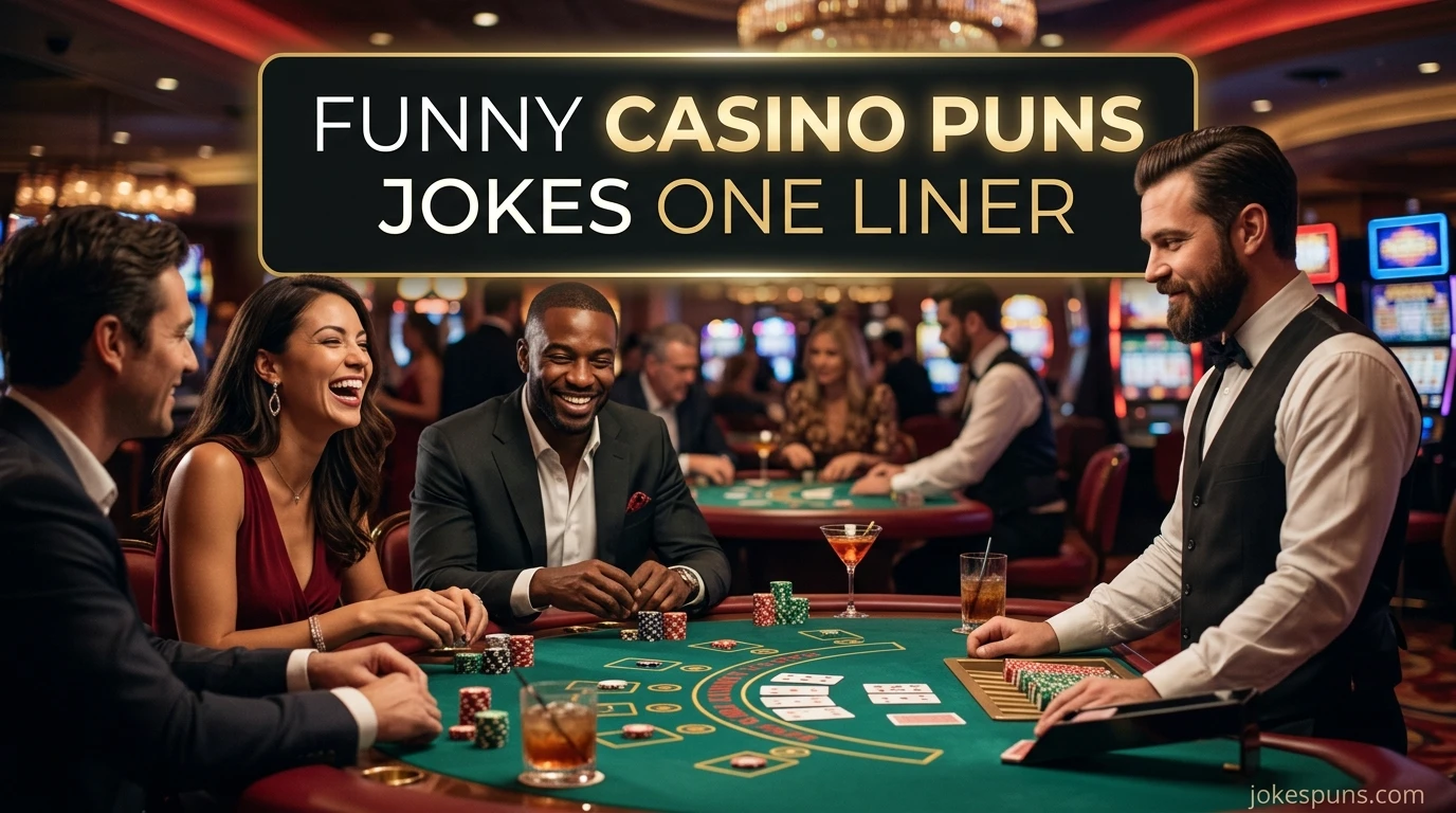 Funny Casino Puns Jokes One Liner
