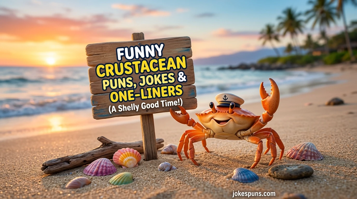 Funny Crustacean Puns Jokes One Liner