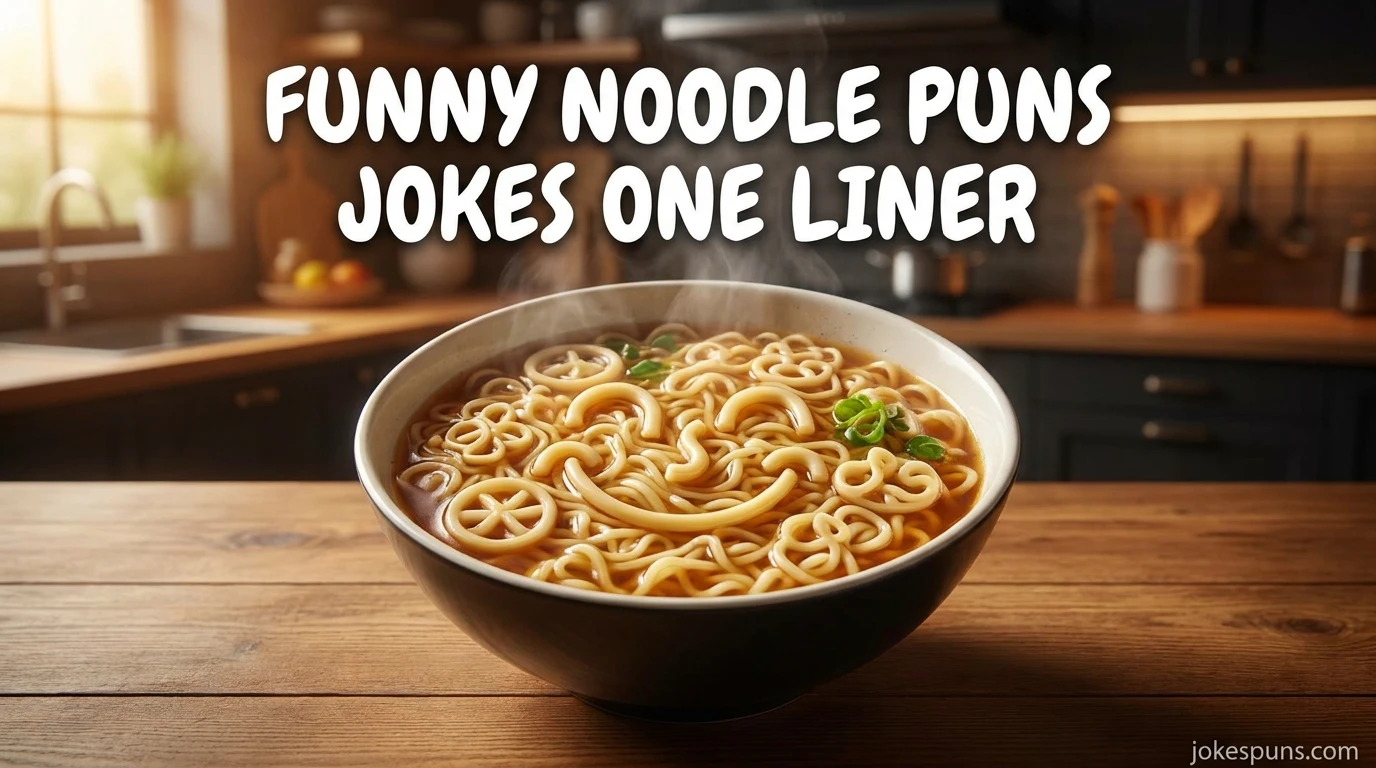 Funny Noodle Puns Jokes One Liner