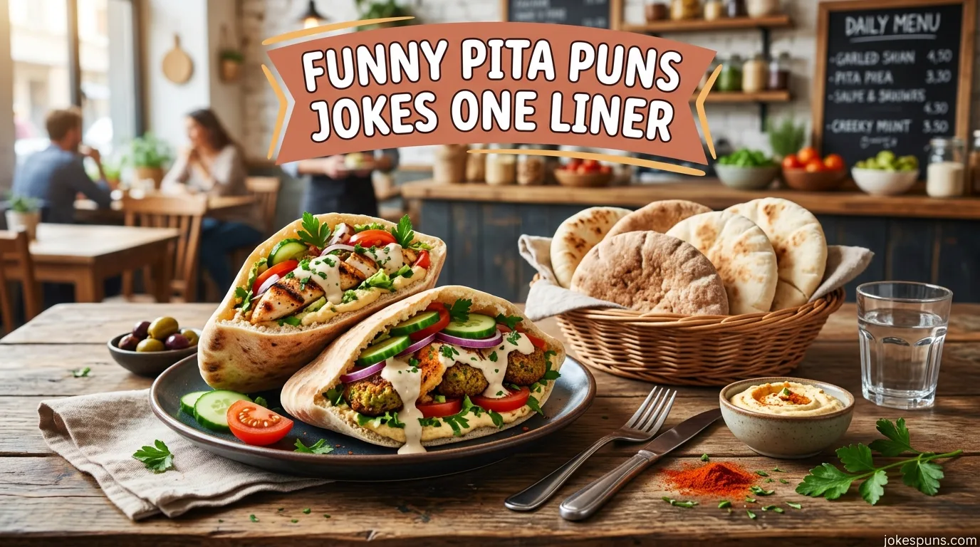 Funny Pita Puns Jokes One Liner