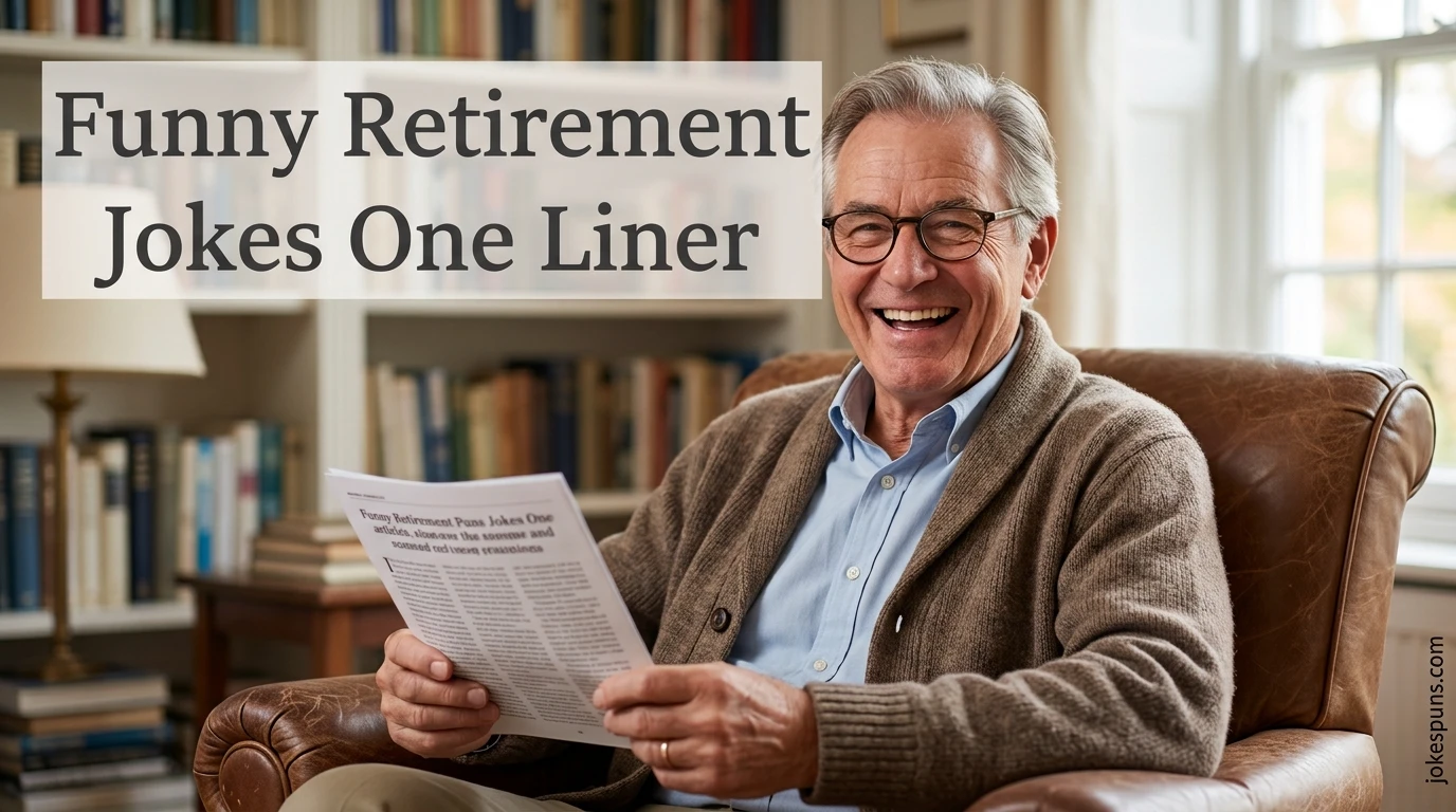 Funny Retirement Puns Jokes One Liner