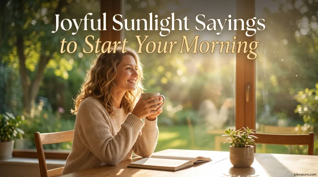 Joyful Sunlight Sayings to Start Your Morning