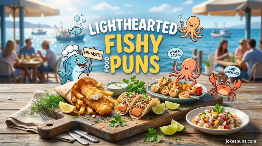 Lighthearted Fishy Food Puns