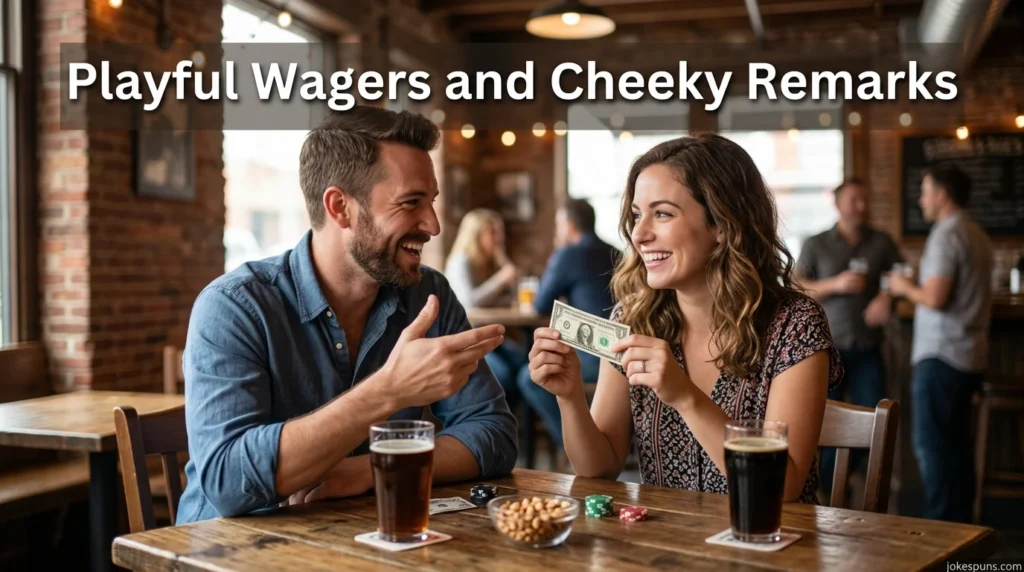 Playful Wagers and Cheeky Remarks