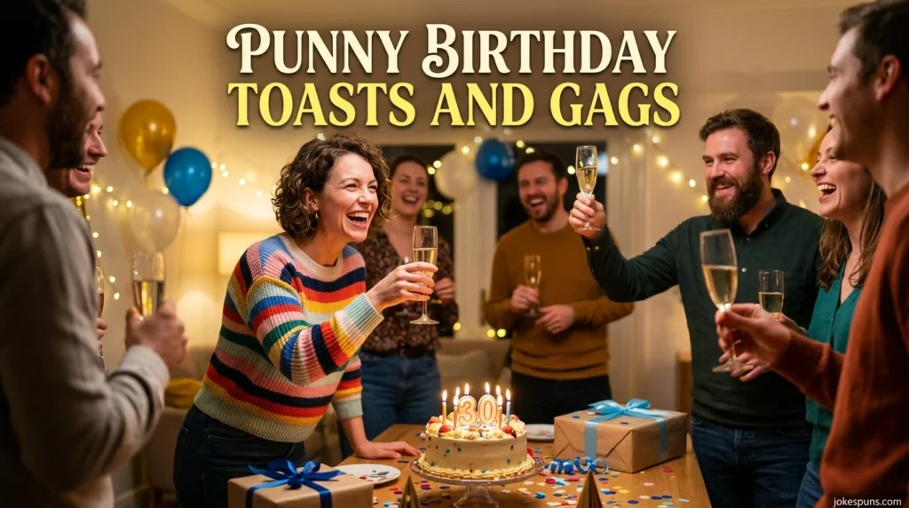 Punny Birthday Toasts and Gags