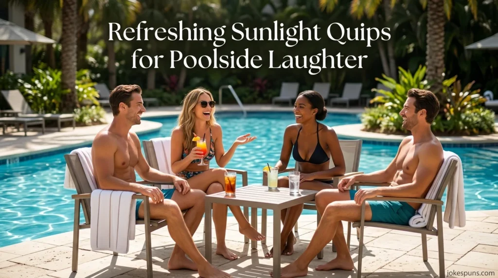 Refreshing Sunlight Quips for Poolside Laughter