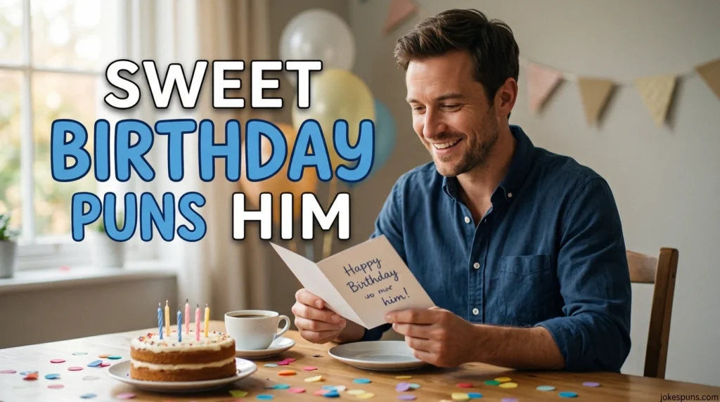 Sweet Birthday Puns for Him