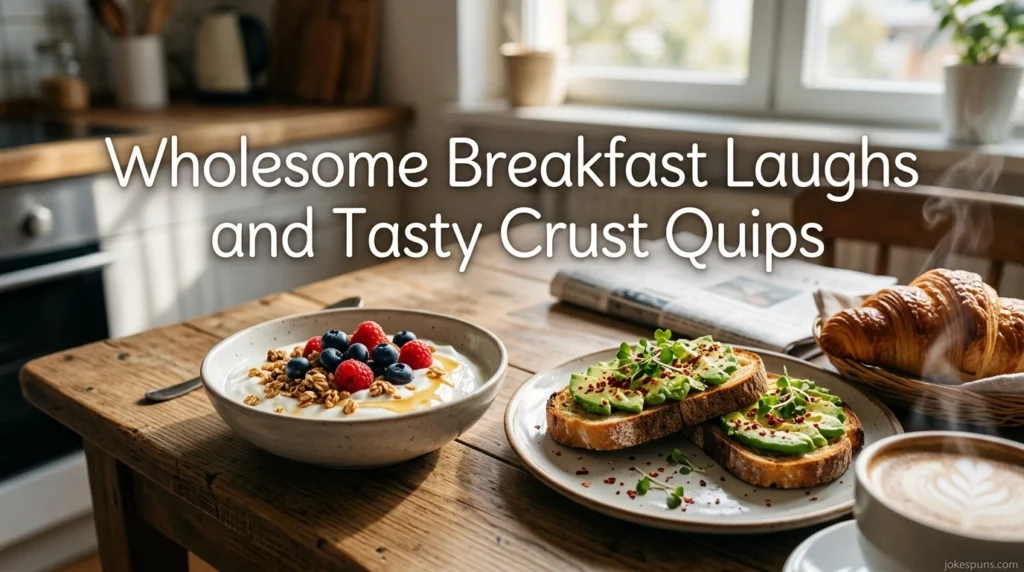 Wholesome Breakfast Laughs and Tasty Crust Quips