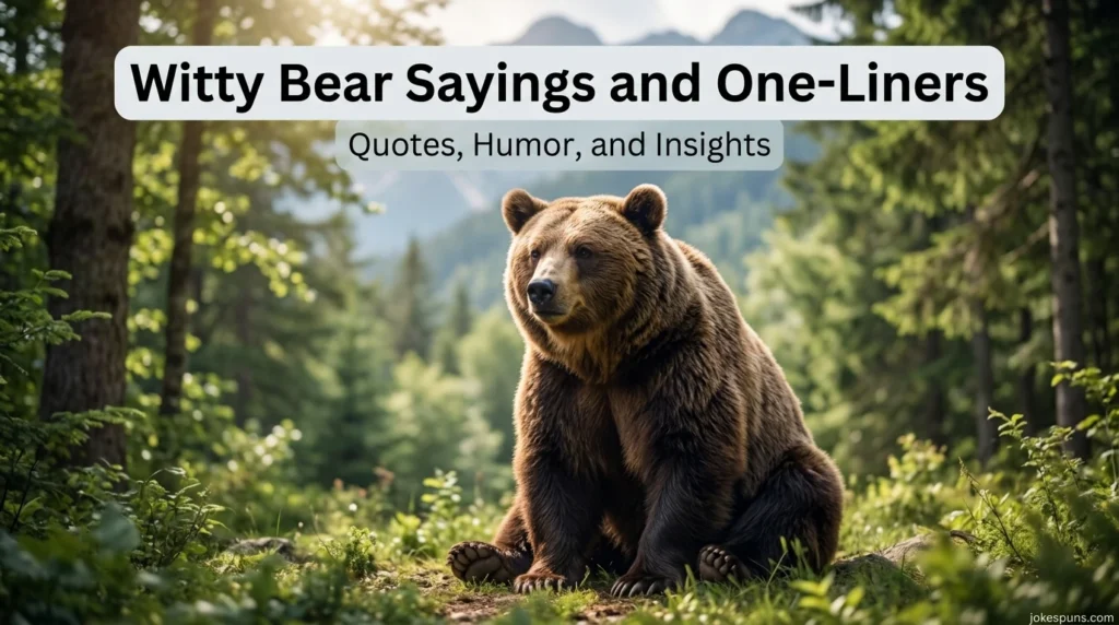 Witty Bear Sayings and One-Liners