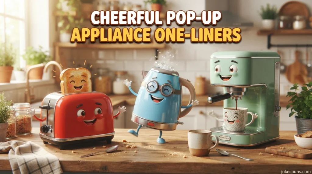 Cheerful Pop-Up Appliance One-Liners