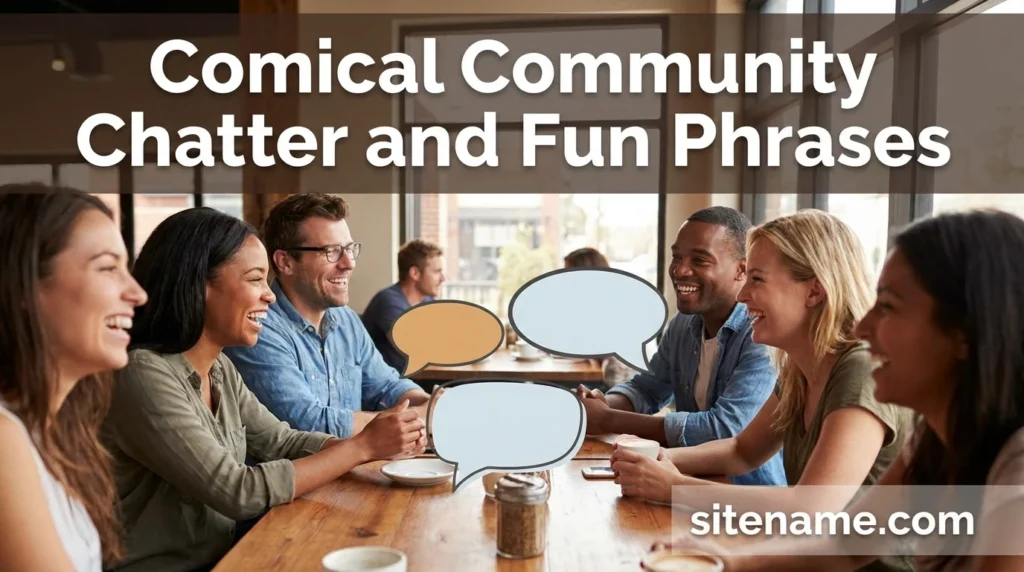 Comical Community Chatter and Fun Phrases