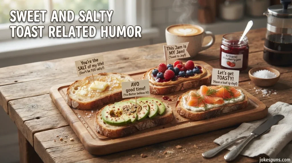 Sweet and Salty Toast Related Humor